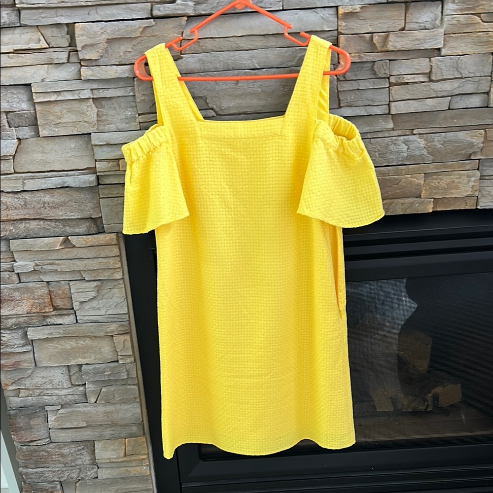 Yellow Off-Shoulder Dress